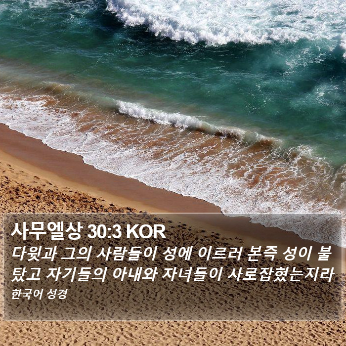 사무엘상 30:3 KOR Bible Study