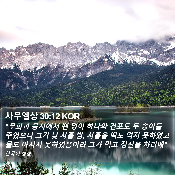 사무엘상 30:12 KOR Bible Study