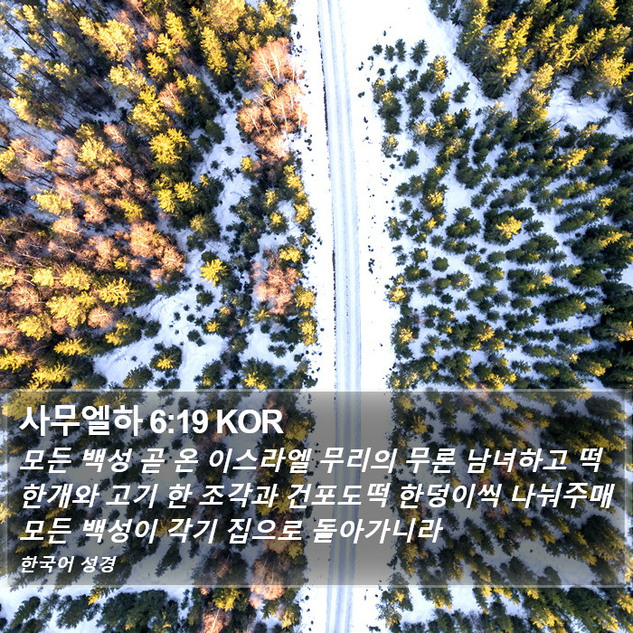 사무엘하 6:19 KOR Bible Study