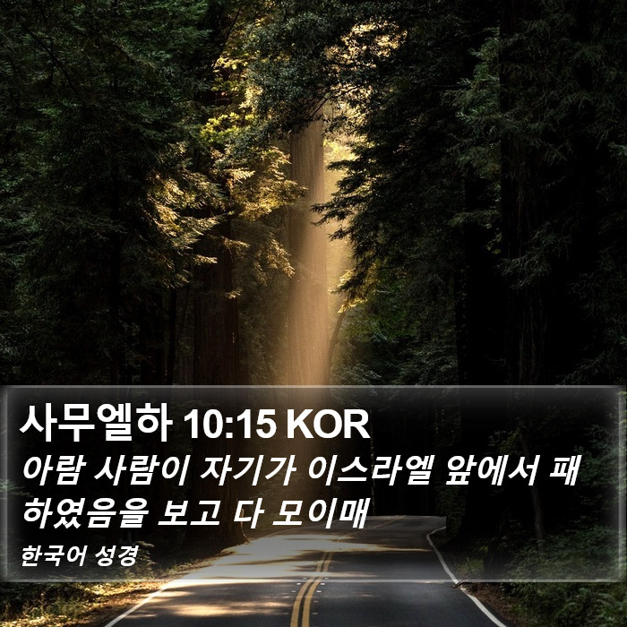 사무엘하 10:15 KOR Bible Study