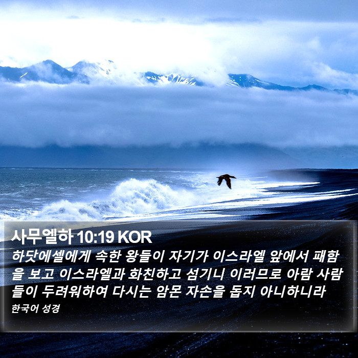 사무엘하 10:19 KOR Bible Study