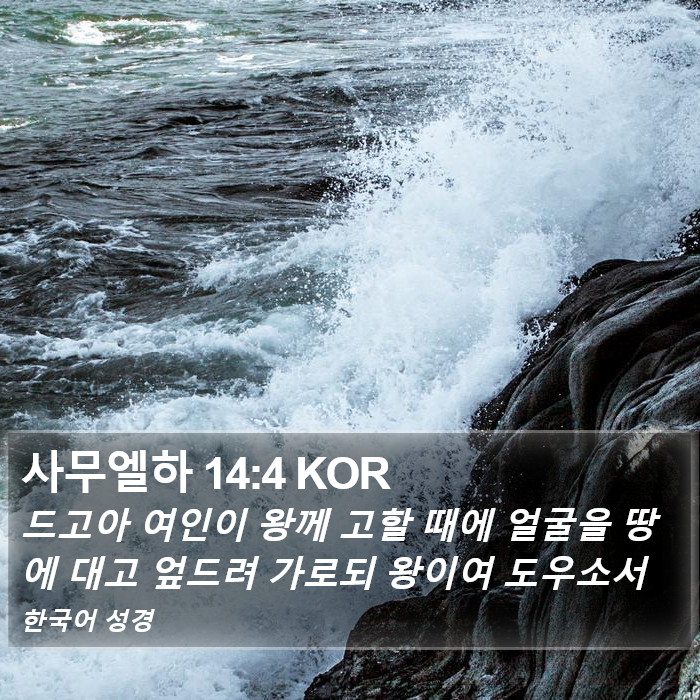 사무엘하 14:4 KOR Bible Study