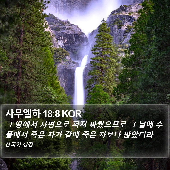 사무엘하 18:8 KOR Bible Study