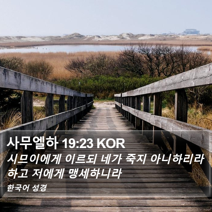 사무엘하 19:23 KOR Bible Study