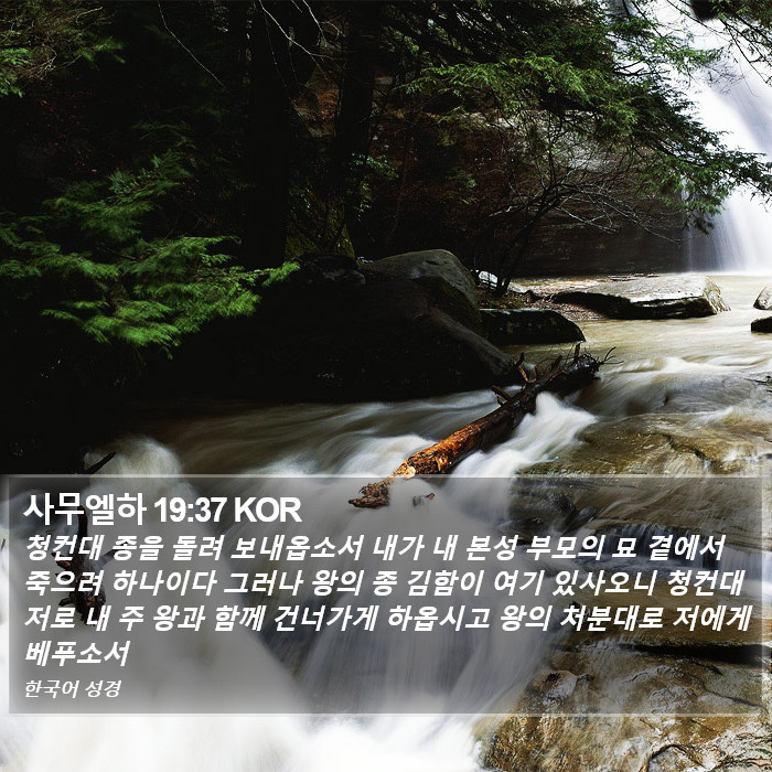 사무엘하 19:37 KOR Bible Study