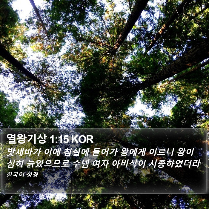 열왕기상 1:15 KOR Bible Study