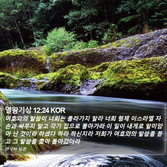 열왕기상 12:24 KOR Bible Study