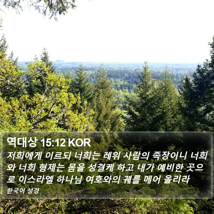 역대상 15:12 KOR Bible Study