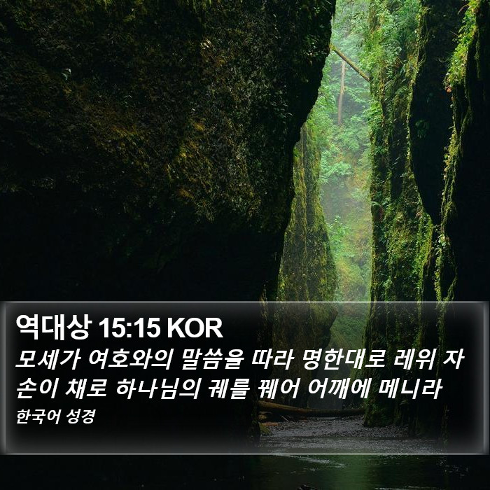 역대상 15:15 KOR Bible Study