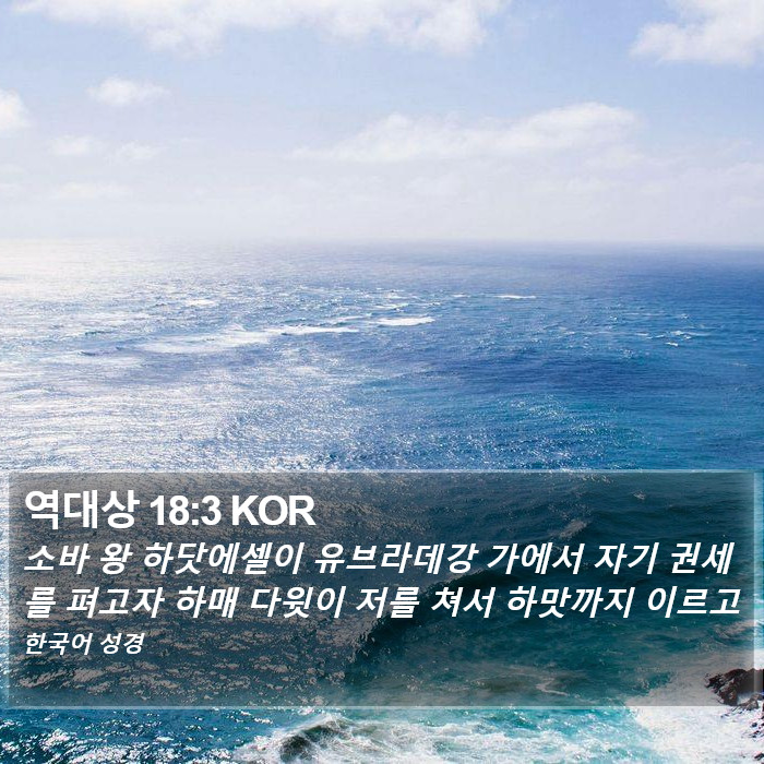 역대상 18:3 KOR Bible Study