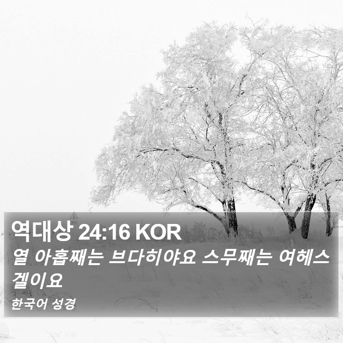 역대상 24:16 KOR Bible Study