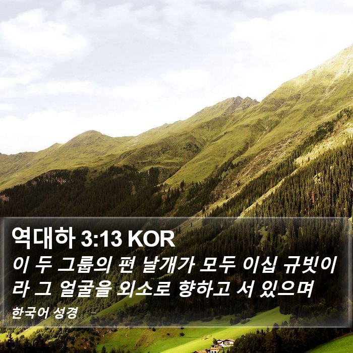 역대하 3:13 KOR Bible Study