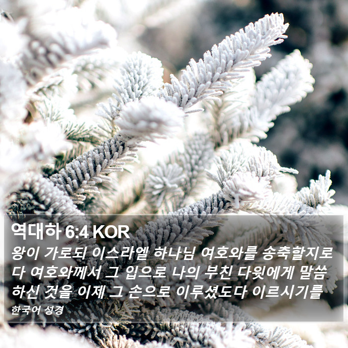 역대하 6:4 KOR Bible Study