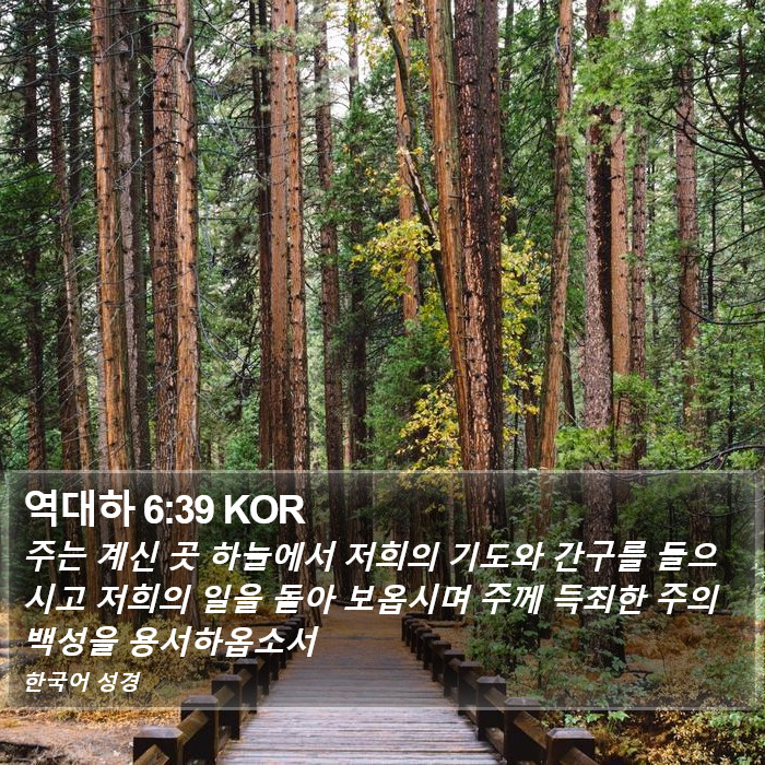 역대하 6:39 KOR Bible Study