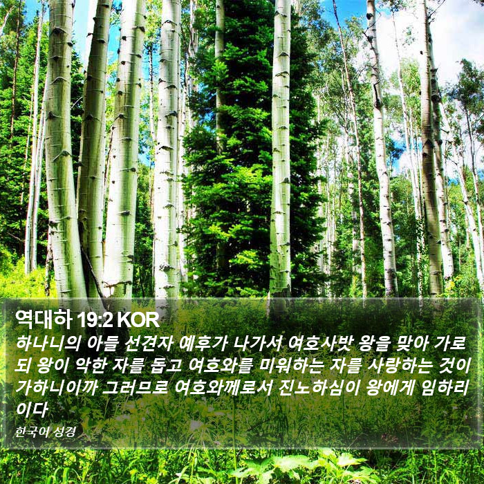 역대하 19:2 KOR Bible Study