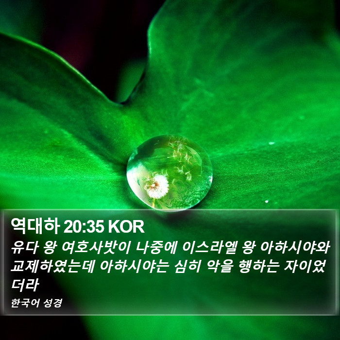 역대하 20:35 KOR Bible Study