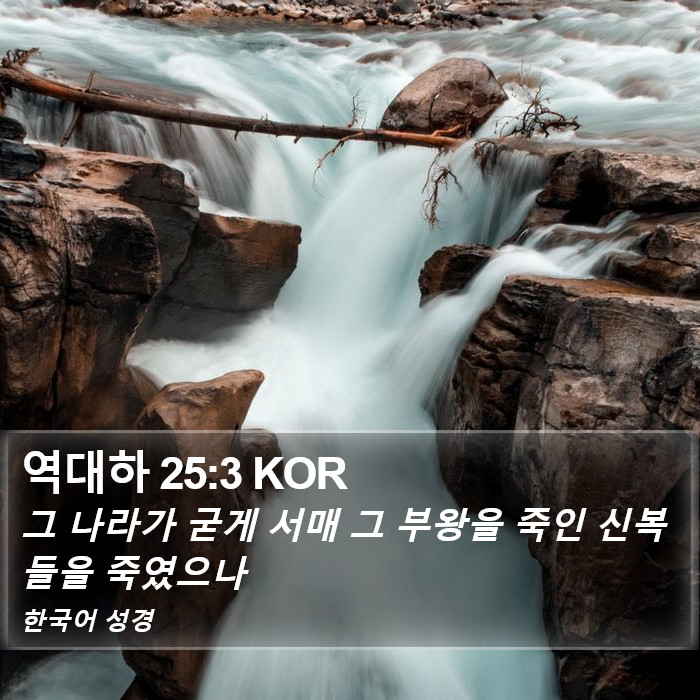 역대하 25:3 KOR Bible Study