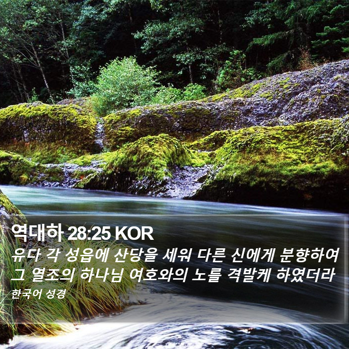 역대하 28:25 KOR Bible Study