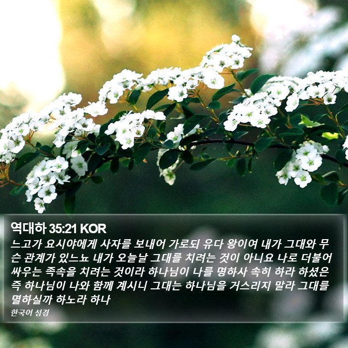 역대하 35:21 KOR Bible Study