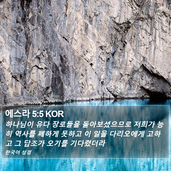 에스라 5:5 KOR Bible Study