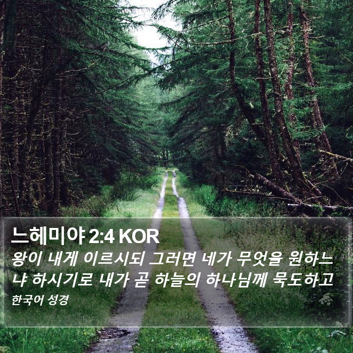 느헤미야 2:4 KOR Bible Study
