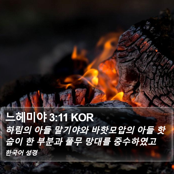 느헤미야 3:11 KOR Bible Study