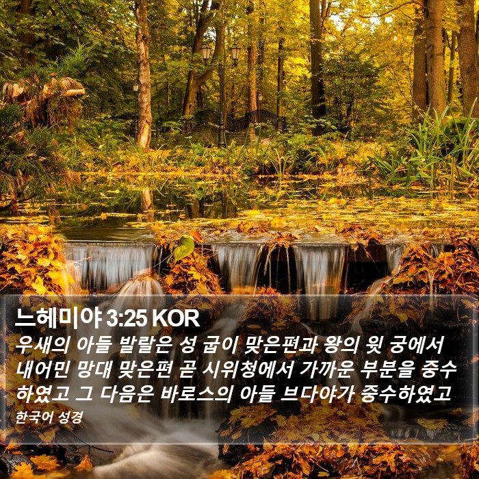 느헤미야 3:25 KOR Bible Study