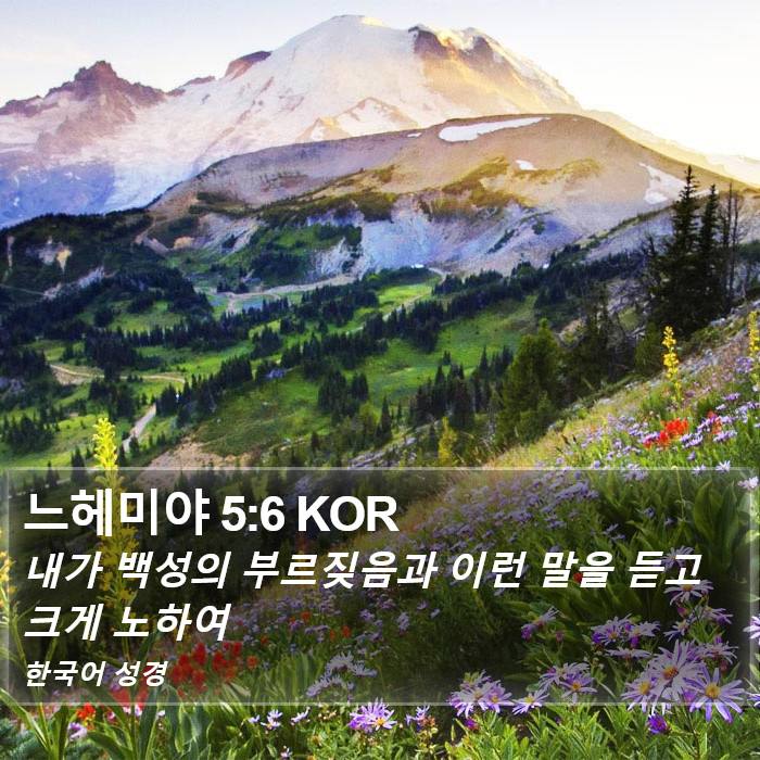 느헤미야 5:6 KOR Bible Study