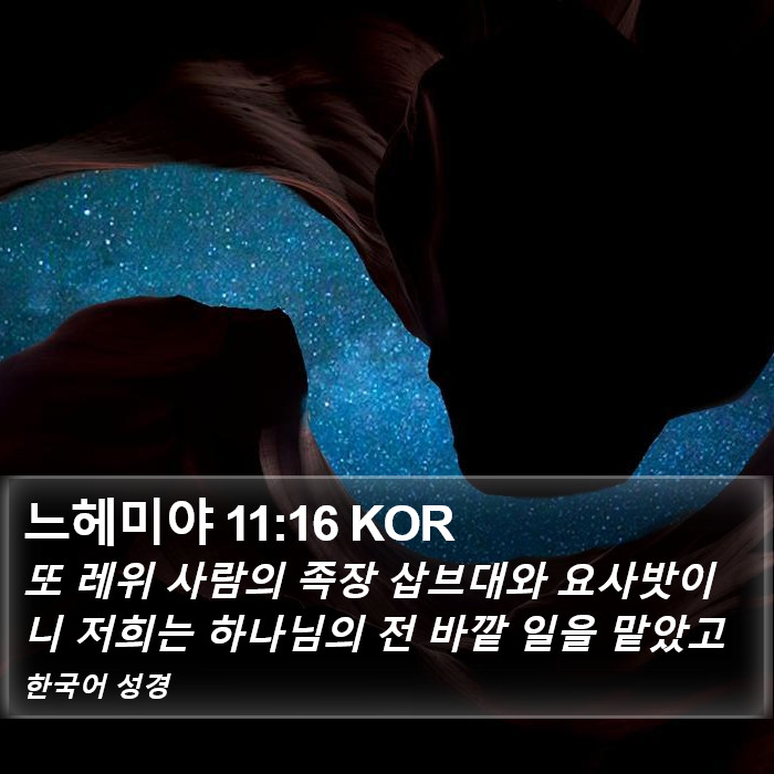 느헤미야 11:16 KOR Bible Study