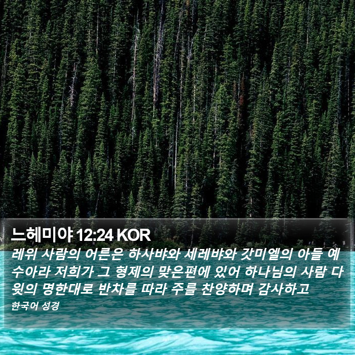 느헤미야 12:24 KOR Bible Study