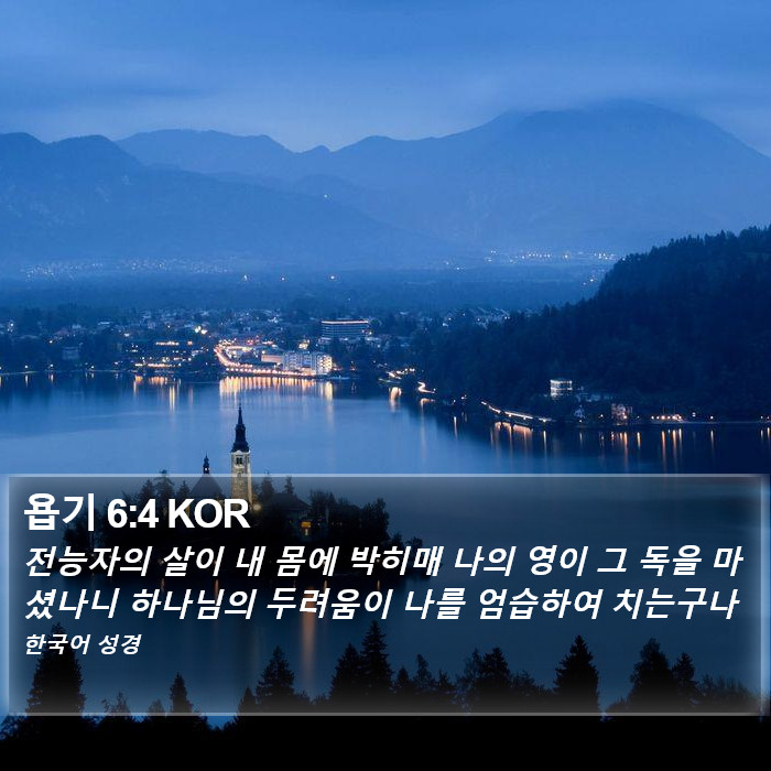 욥기 6:4 KOR Bible Study