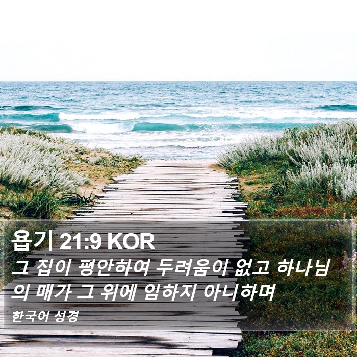 욥기 21:9 KOR Bible Study