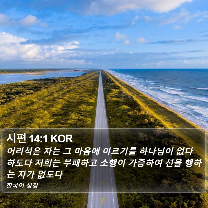 시편 14:1 KOR Bible Study