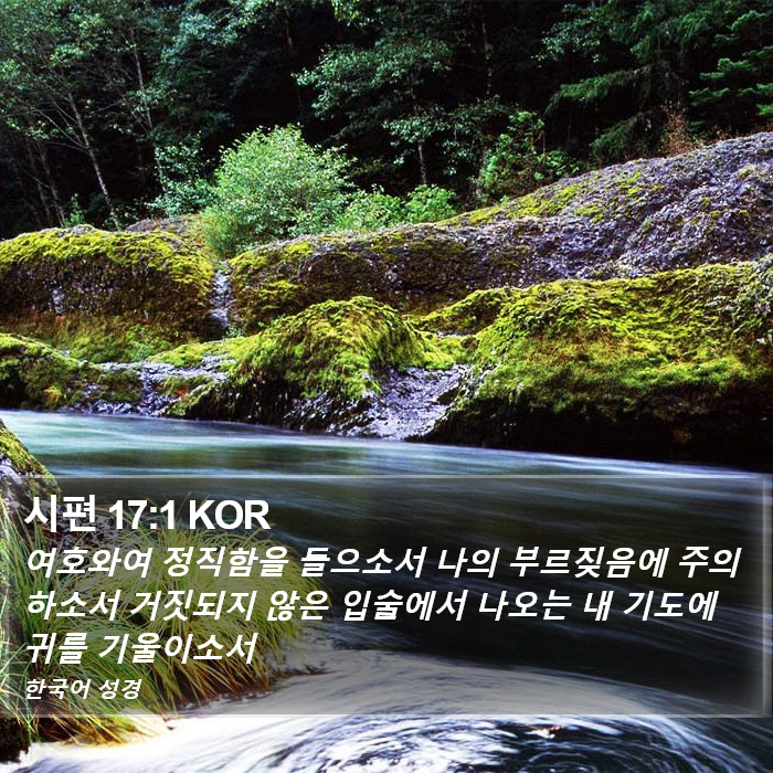 시편 17:1 KOR Bible Study