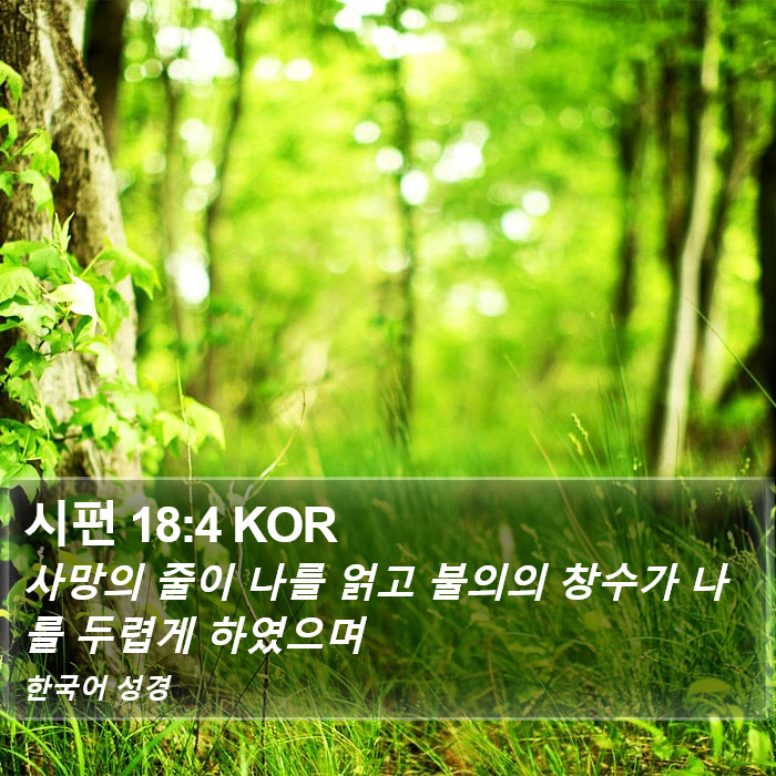 시편 18:4 KOR Bible Study