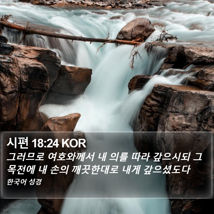 시편 18:24 KOR Bible Study