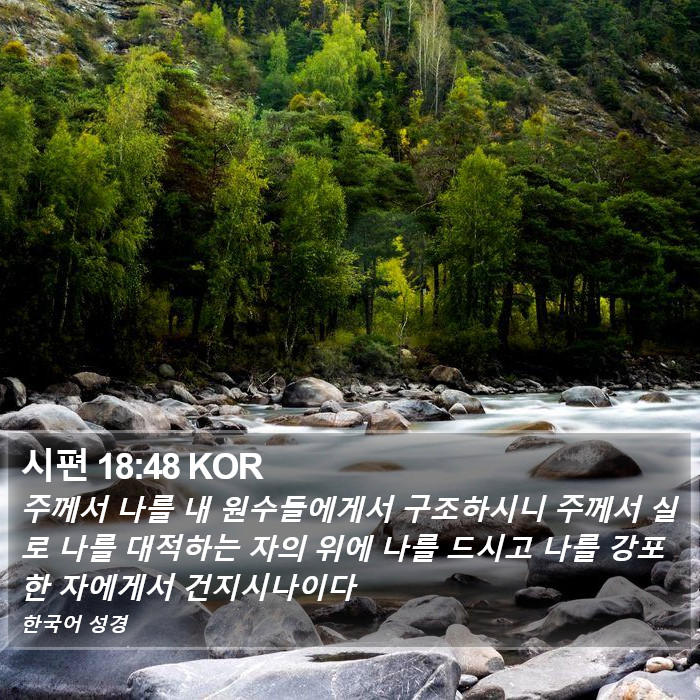 시편 18:48 KOR Bible Study