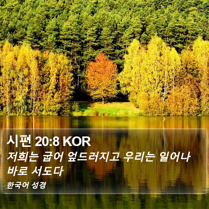 시편 20:8 KOR Bible Study