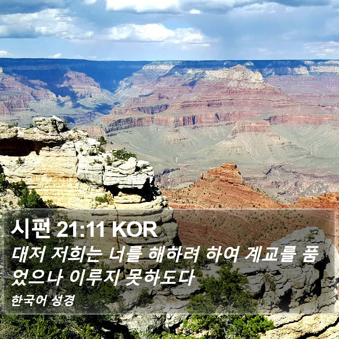 시편 21:11 KOR Bible Study