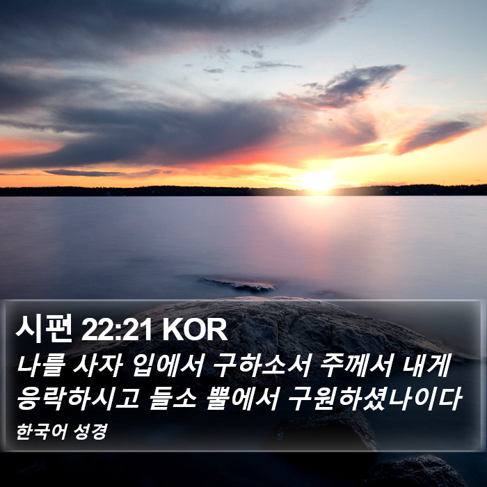 시편 22:21 KOR Bible Study