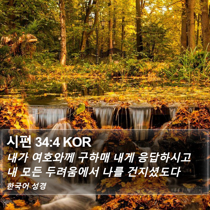 시편 34:4 KOR Bible Study
