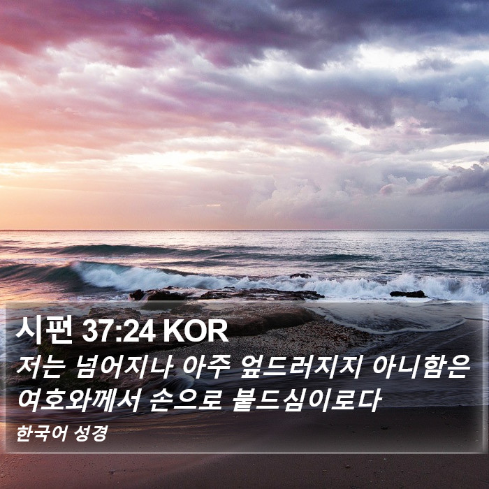 시편 37:24 KOR Bible Study