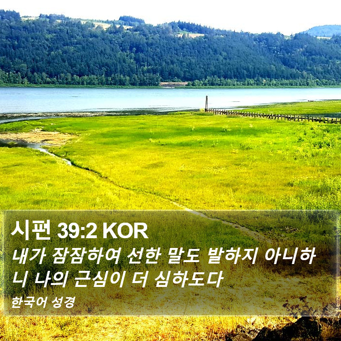 시편 39:2 KOR Bible Study
