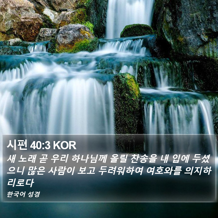 시편 40:3 KOR Bible Study