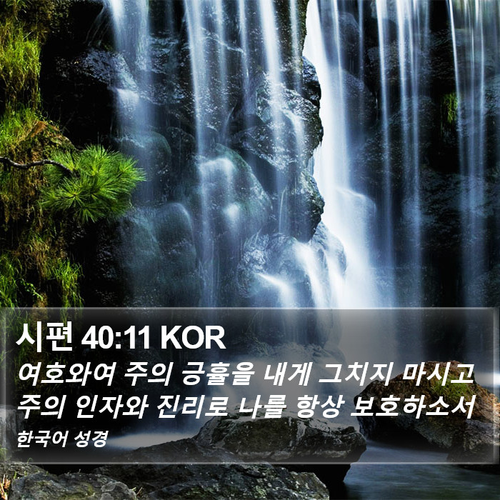 시편 40:11 KOR Bible Study