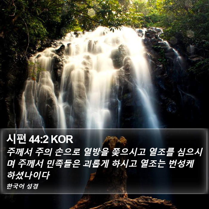 시편 44:2 KOR Bible Study