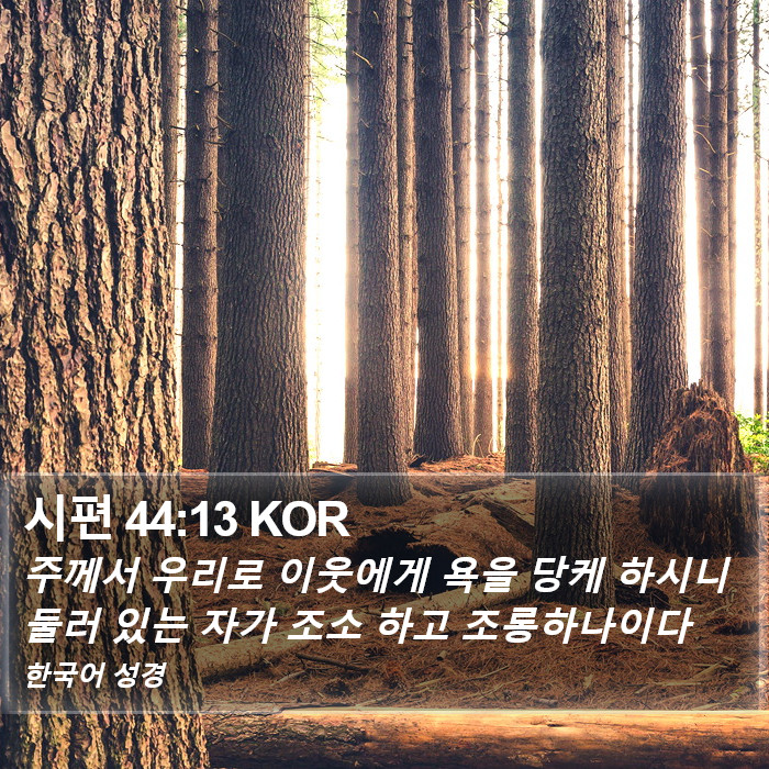 시편 44:13 KOR Bible Study