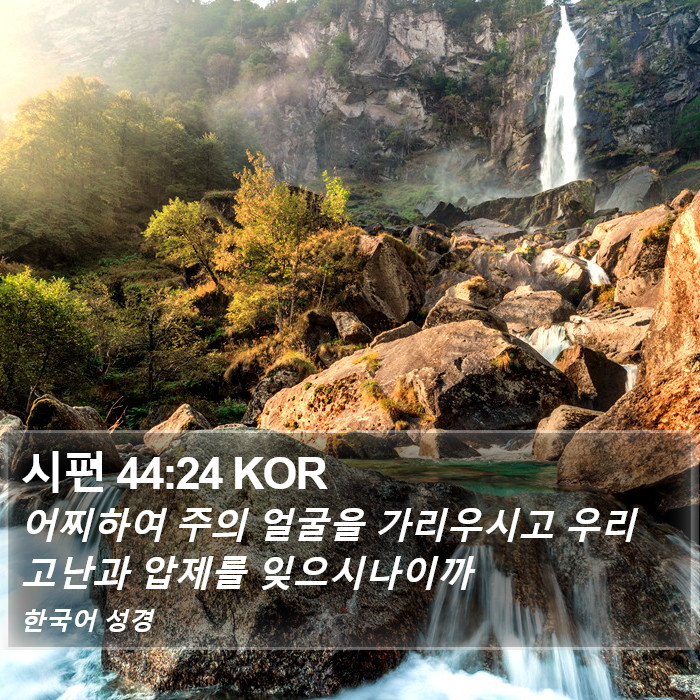 시편 44:24 KOR Bible Study