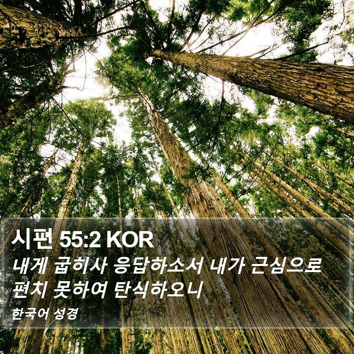 시편 55:2 KOR Bible Study