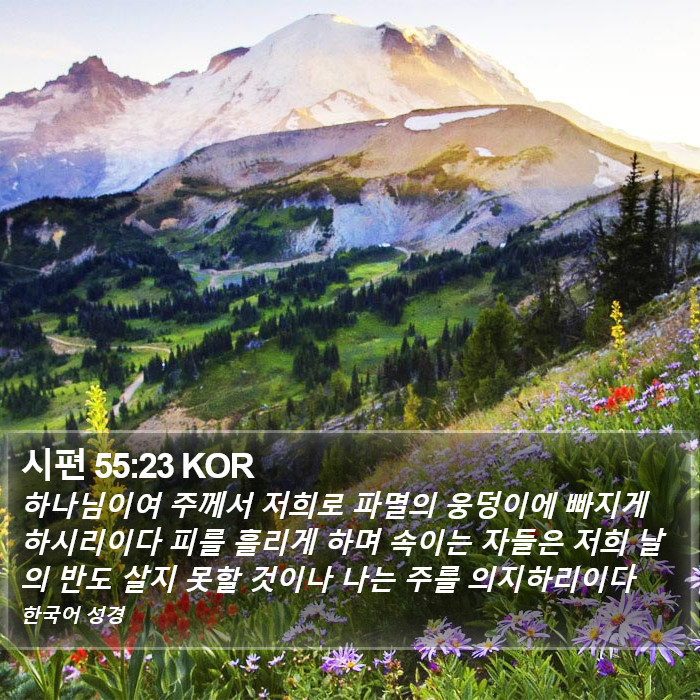 시편 55:23 KOR Bible Study